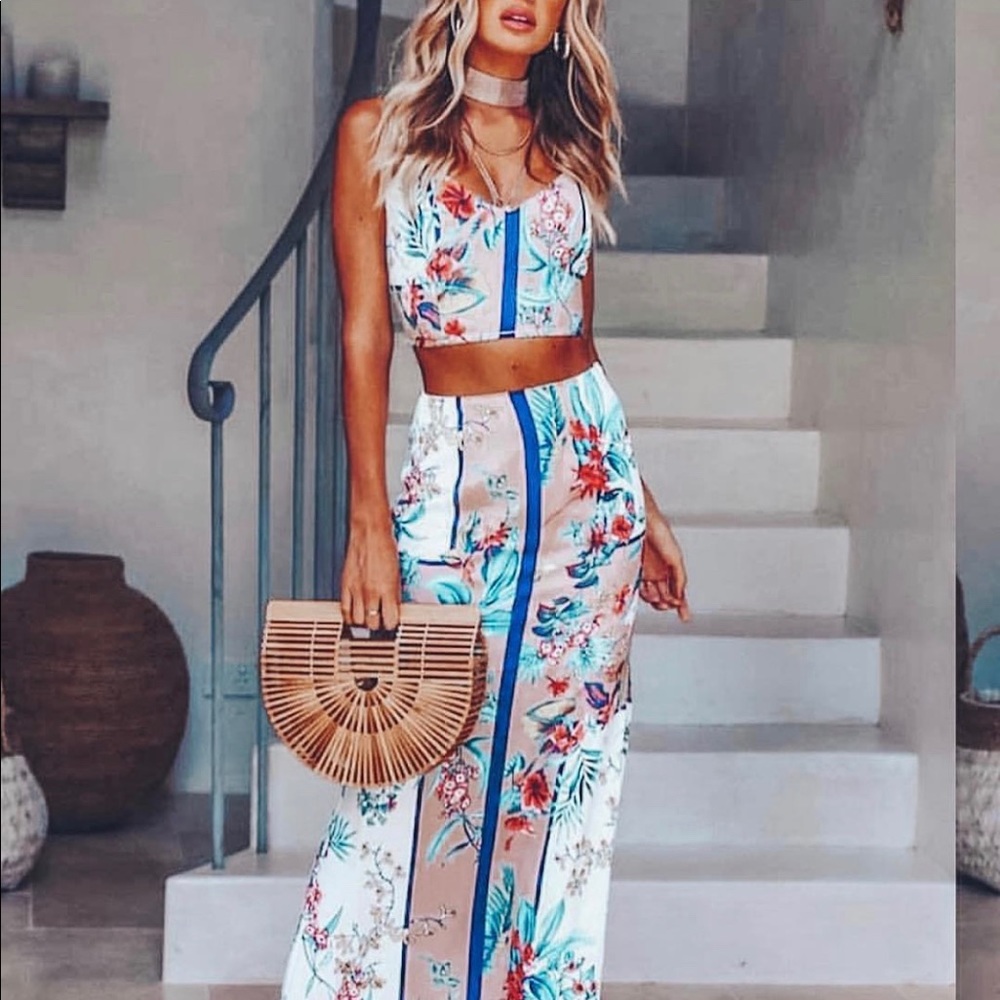 Maxi skirt & top set